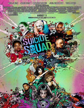 Suicide Squad 2016 English 720p 1080p BluRay x264 ESubs Download