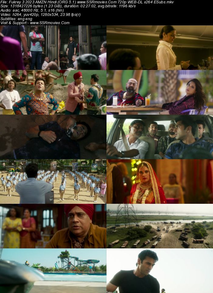 Fukrey 3 2023 AMZN Hindi (ORG 5.1) 1080p 720p 480p WEB-DL x264 ESubs Full Movie Download