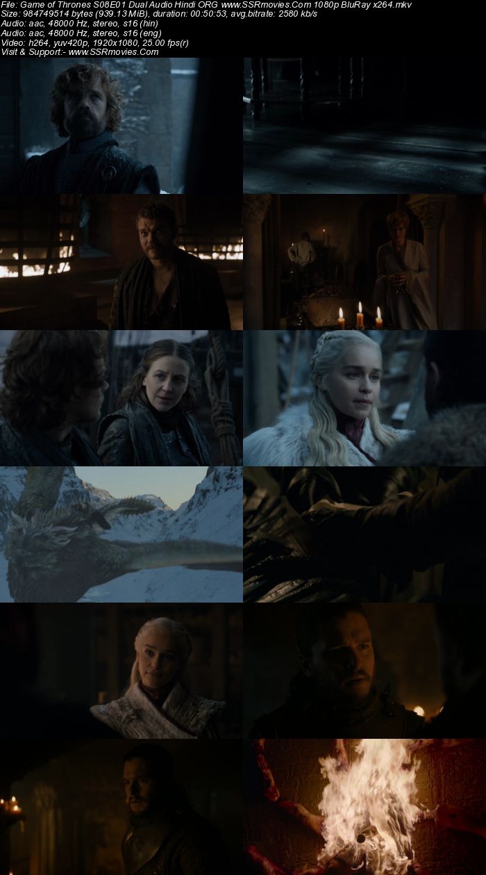 Game of Thrones 2019 S08 Complete Dual Audio Hindi ORG 1080p 720p 480p BluRay x264 Download