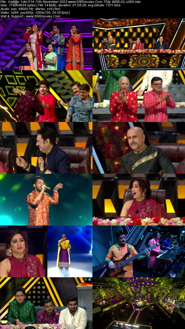Indian Idol S14 11th November 2023 720p 480p WEB-DL x264 300MB Download