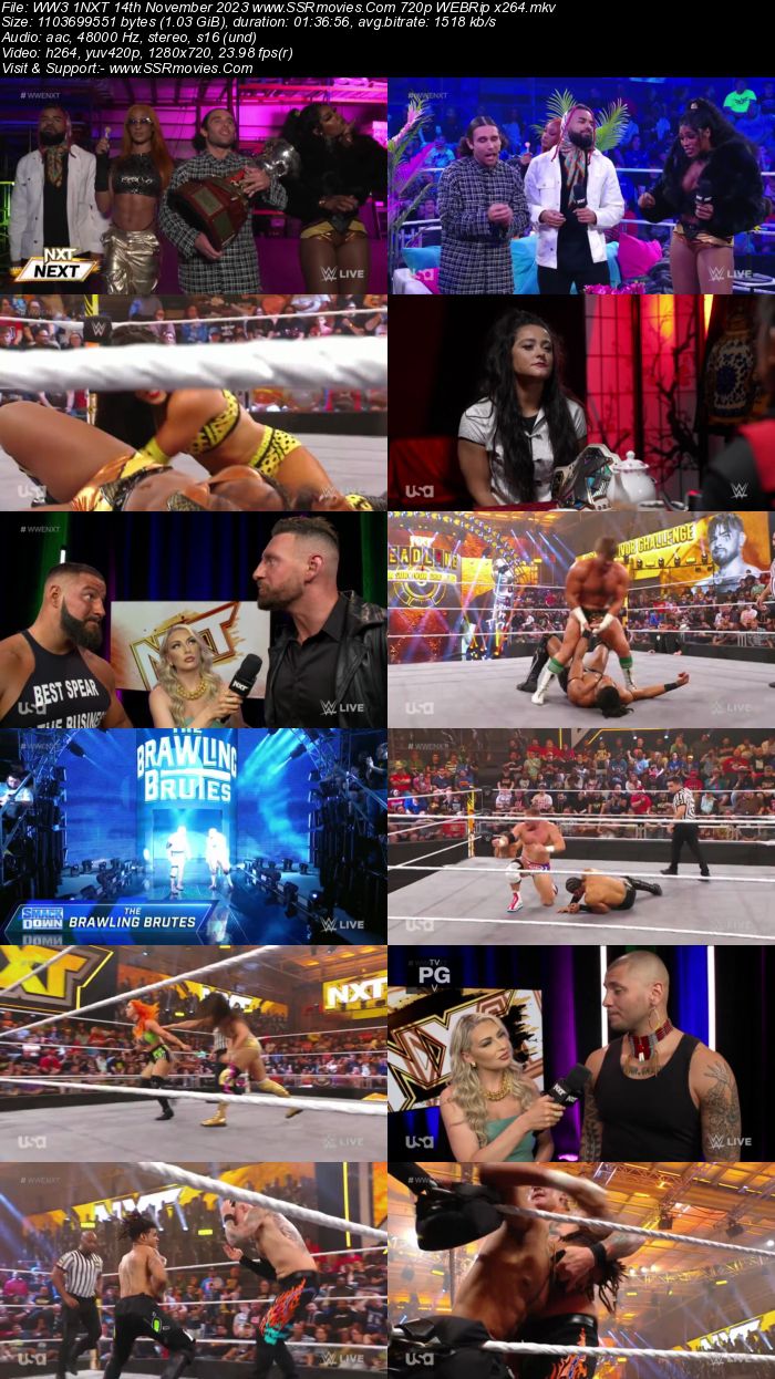 WWE NXT 14th November 2023 720p 480p WEBRip x264 Download