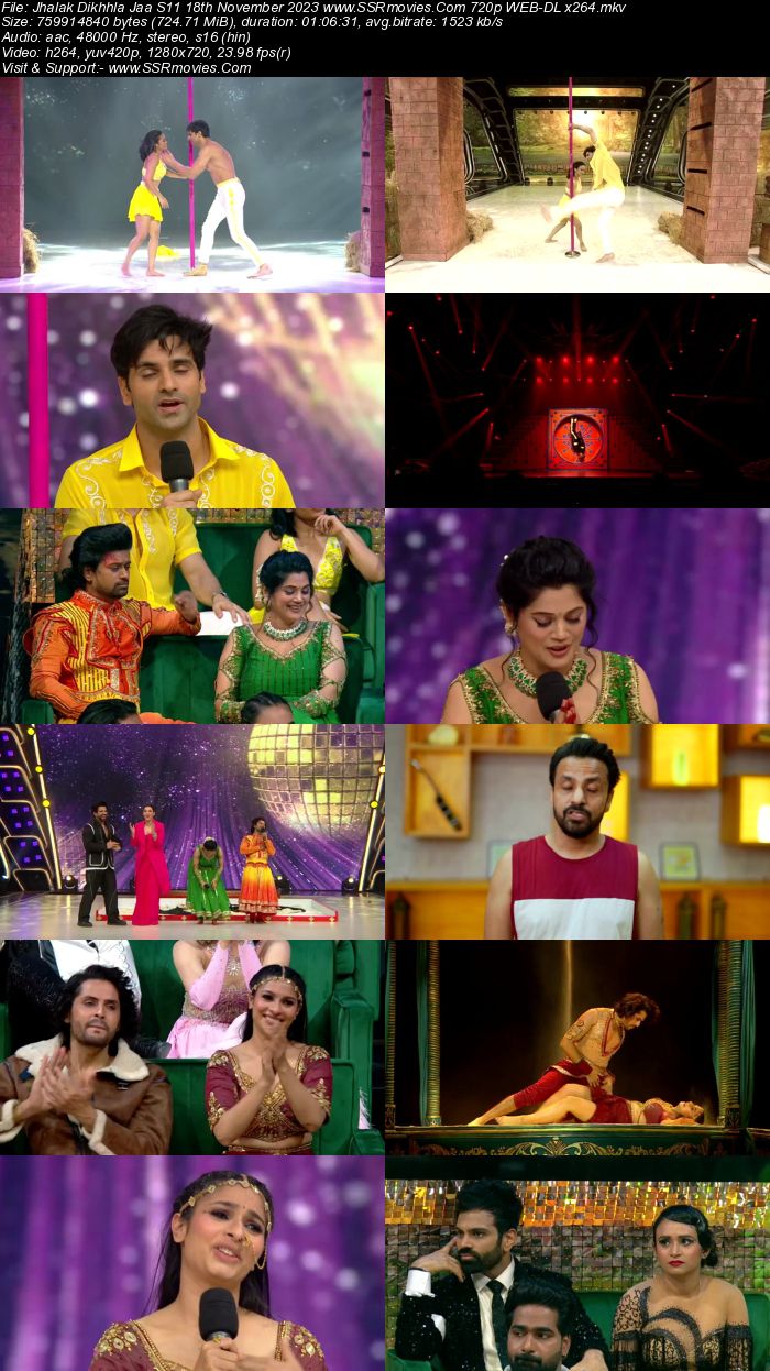 Jhalak Dikhhla Jaa S11 18th November 2023 720p 480p WEB-DL x264 300MB Download