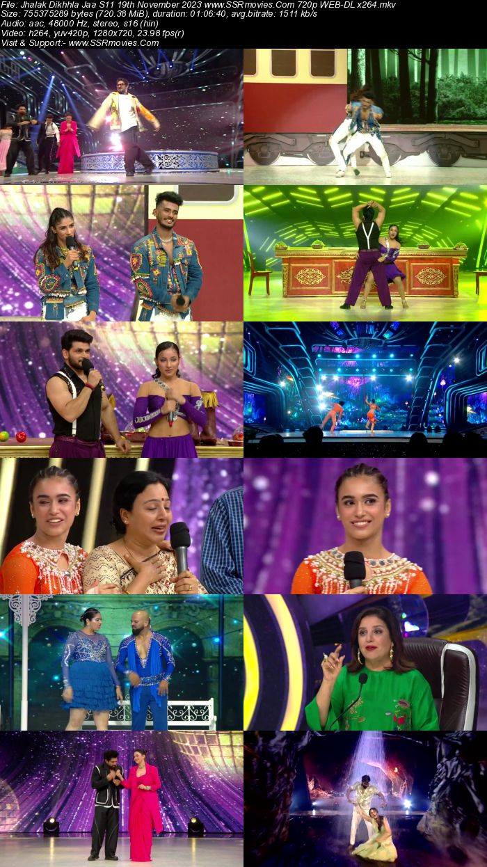 Jhalak Dikhhla Jaa S11 19th November 2023 720p 480p WEB-DL x264 300MB Download