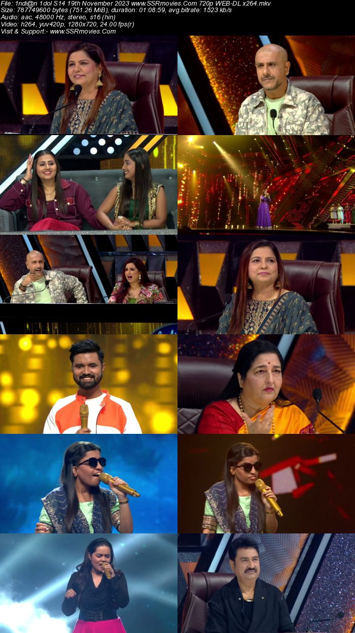 Indian Idol S14 19th November 2023 720p 480p WEB-DL x264 300MB Download