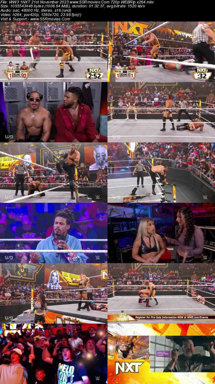 WWE NXT 21st November 2023 720p 480p WEBRip x264 Download