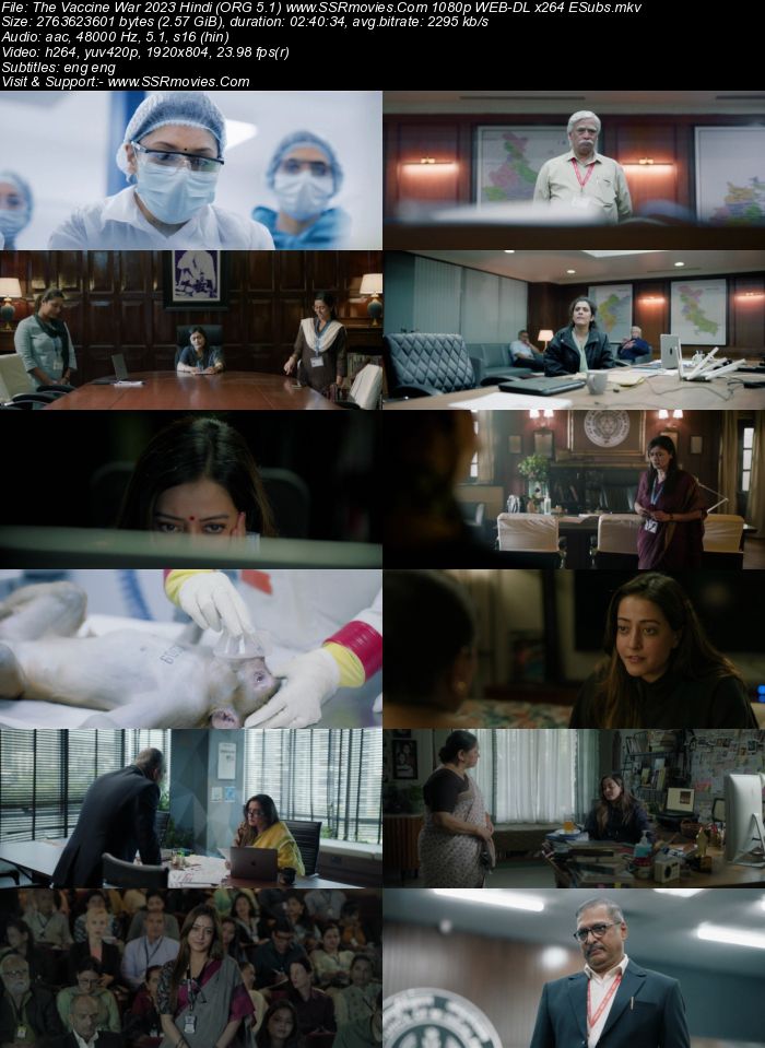 The Vaccine War 2023 Hindi (ORG 5.1) 1080p 720p 480p WEB-DL x264 ESubs Full Movie Download