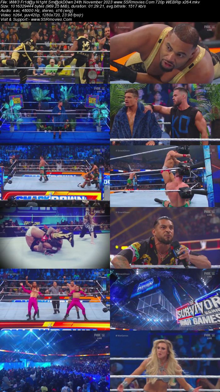 WWE Friday Night SmackDown 24th November 2023 720p 480p WEBRip x264 Download