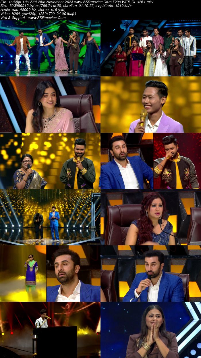 Indian Idol S14 25th November 2023 720p 480p WEB-DL x264 300MB Download