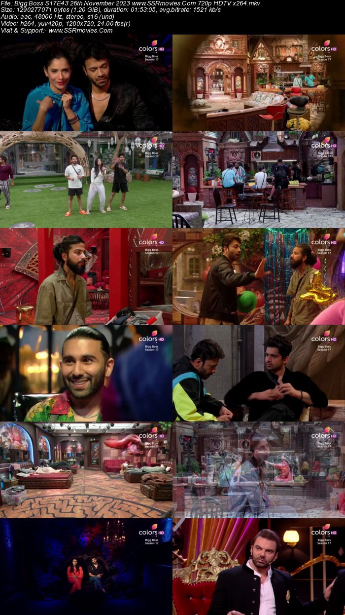 Bigg Boss S17E43 26th November 2023 720p 480p WEB-DL x264 300MB Download