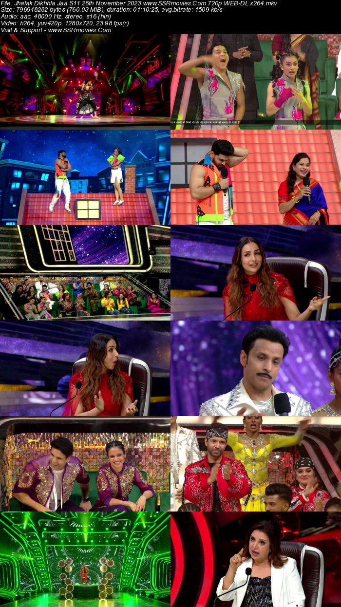 Jhalak Dikhhla Jaa S11 26th November 2023 720p 480p WEB-DL x264 300MB Download