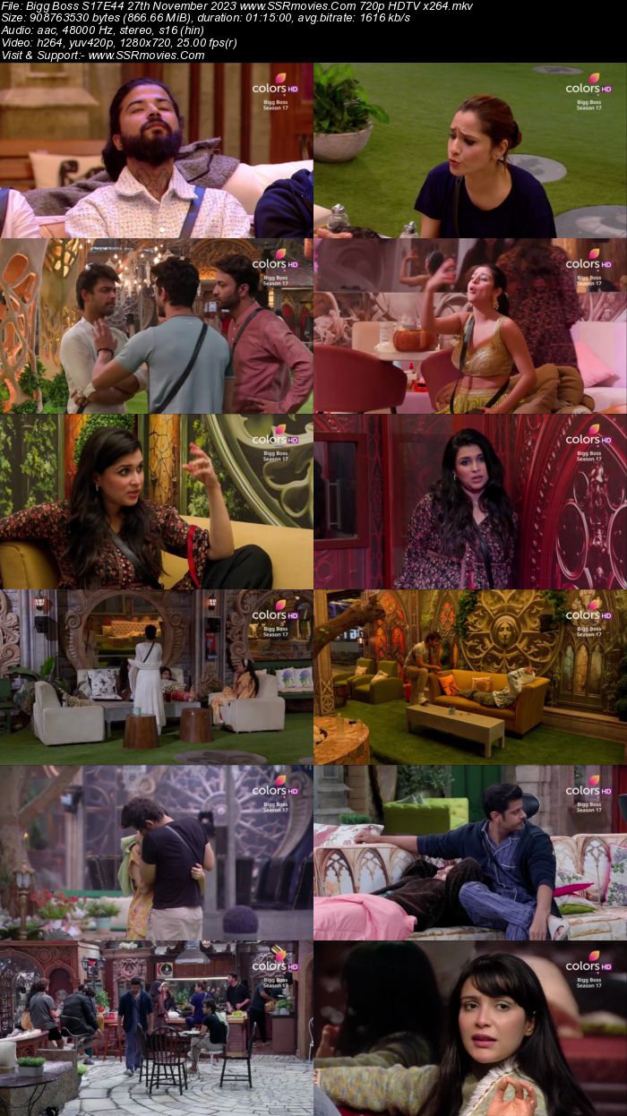 Bigg Boss S17E44 27th November 2023 720p 480p WEB-DL x264 300MB Download