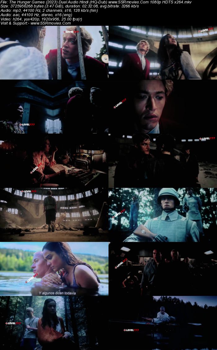 The Hunger Games: The Ballad of Songbirds and Snakes 2023 Dual Audio Hindi (HQ-Dub) 1080p 720p 480p HDTS x264 ESubs Full Movie Download