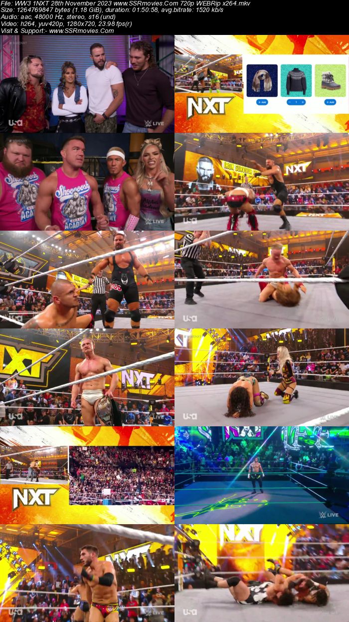 WWE NXT 28th November 2023 720p 480p WEBRip x264 Download