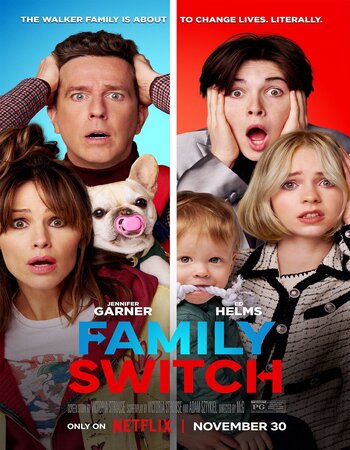 Family Switch 2023 NF Dual Audio Hindi (ORG 5.1) 1080p 720p 480p WEB-DL x264 ESubs Full Movie Download
