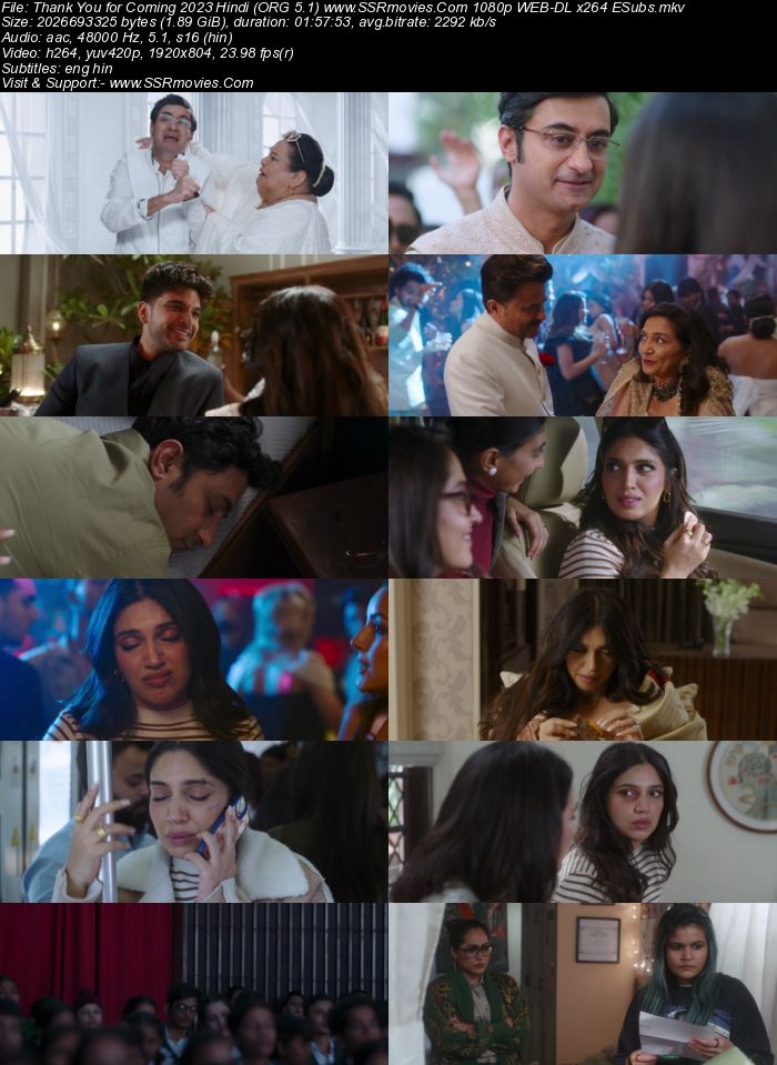 Thank You for Coming 2023 Hindi (ORG 5.1) 1080p 720p 480p WEB-DL x264 ESubs Full Movie Download