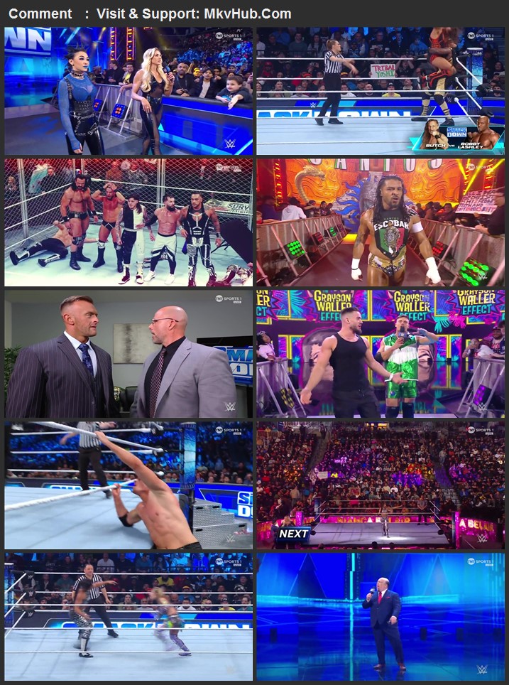 WWE Friday Night SmackDown 1st December 2023 720p WEBRip x264 900MB Download