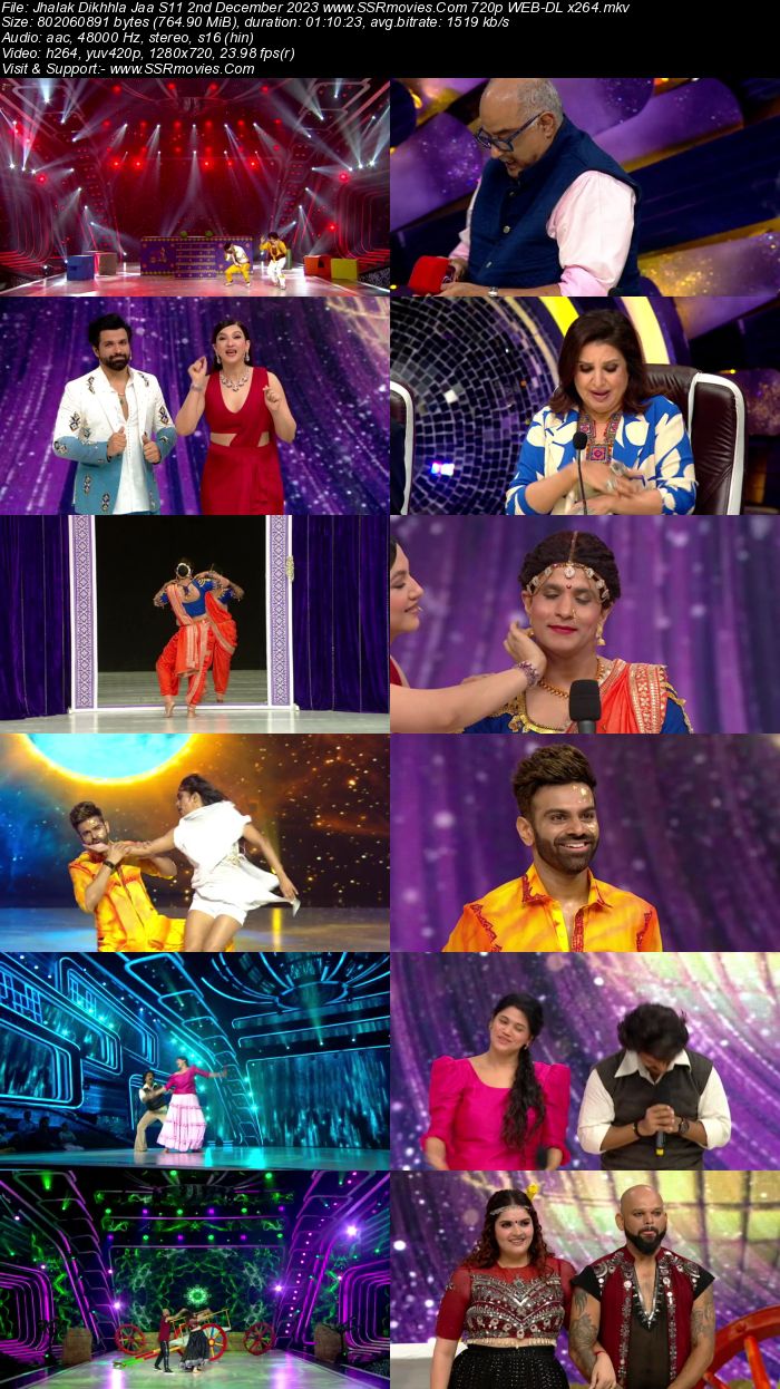 Jhalak Dikhhla Jaa S11 2nd December 2023 720p 480p WEB-DL x264 300MB Download