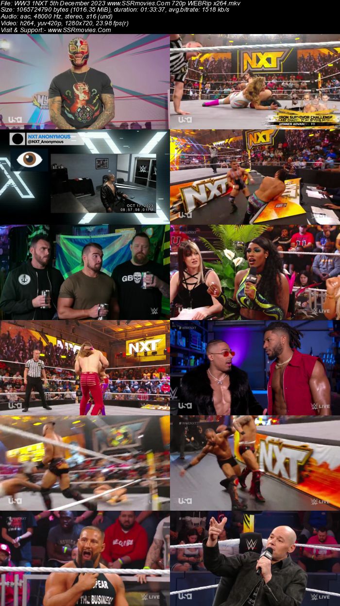 WWE NXT 5th December 2023 720p 480p WEBRip x264 Download