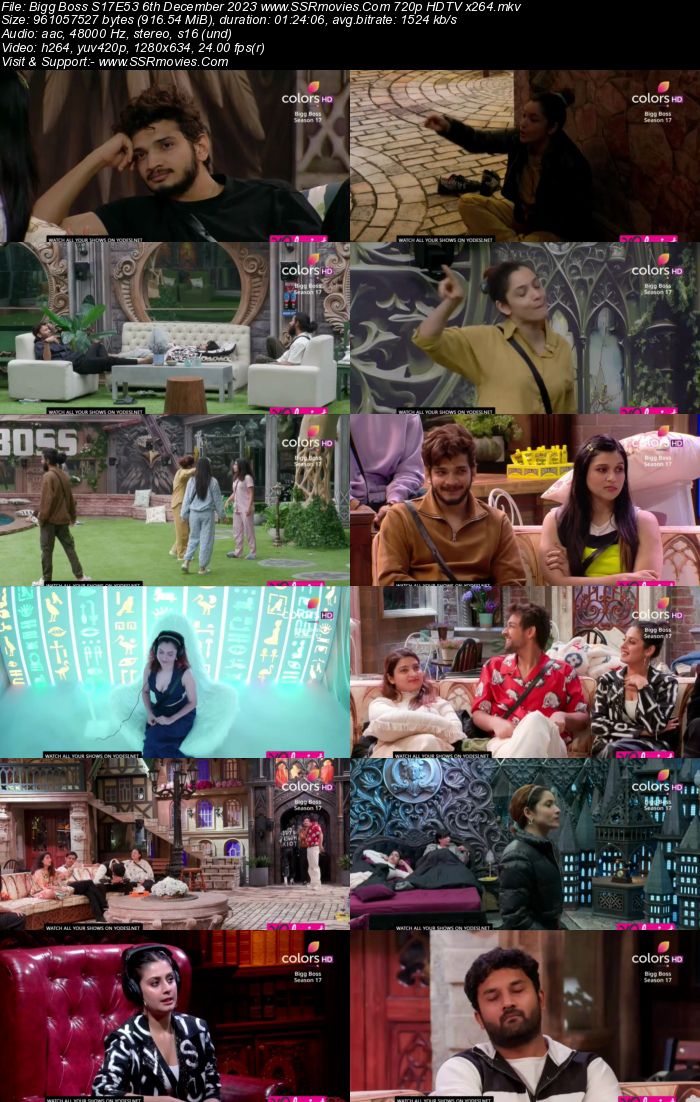 Bigg Boss S17E53 6th December 2023 720p 480p HDTV x264 300MB Download