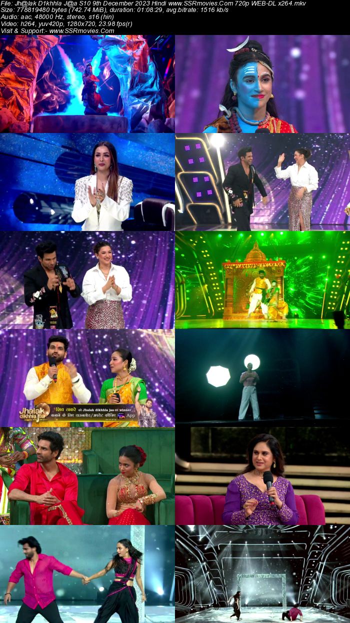 Jhalak Dikhhla Jaa S11 9th December 2023 720p 480p WEB-DL x264 300MB Download