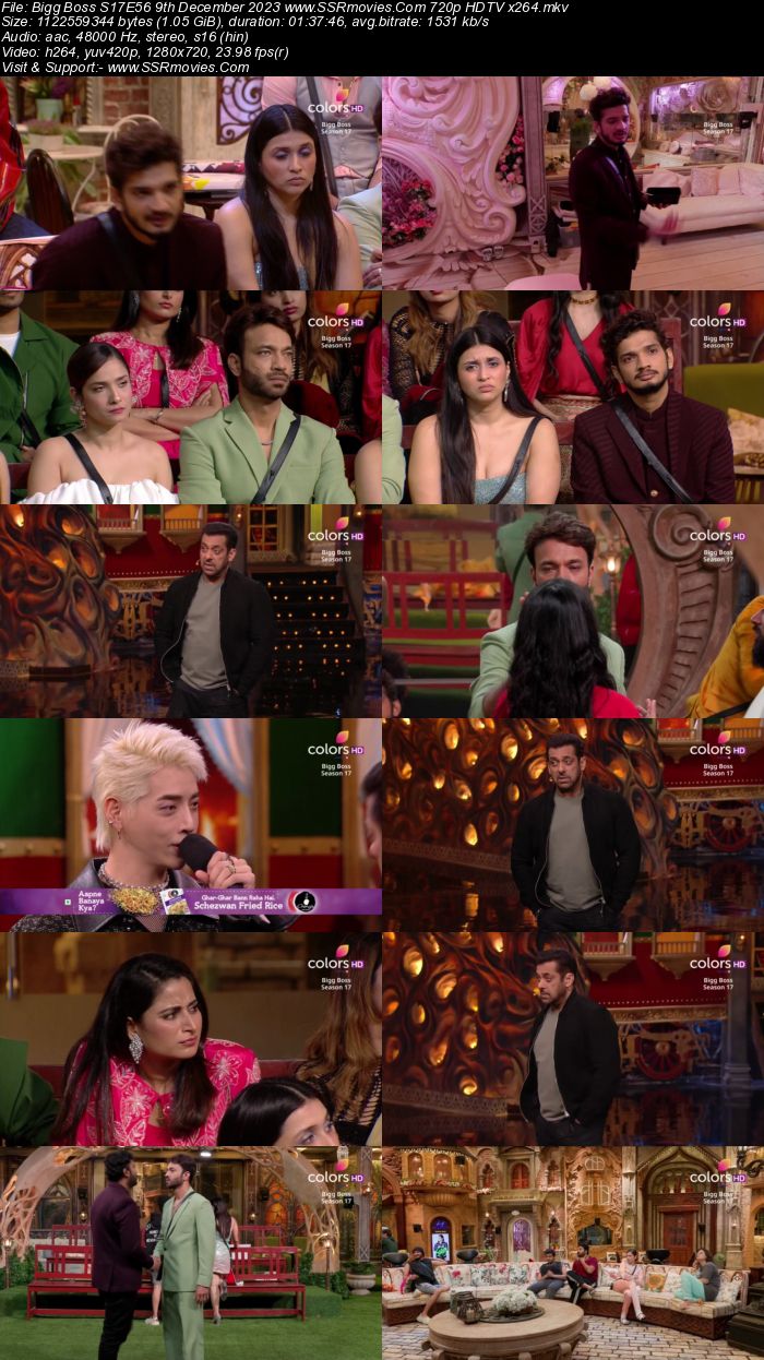 Bigg Boss S17E56 9th December 2023 720p 480p WEB-DL x264 300MB Download