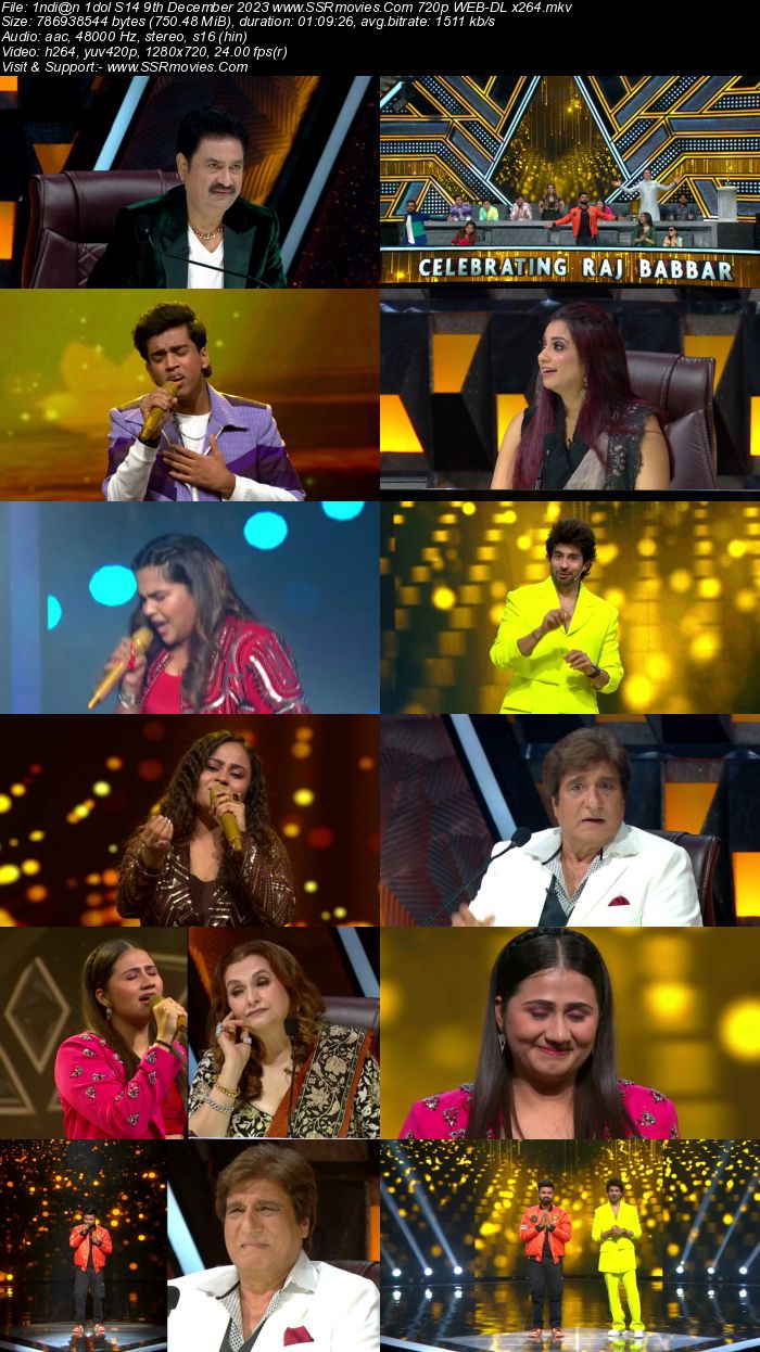 Indian Idol S14 9th December 2023 720p 480p WEB-DL x264 300MB Download