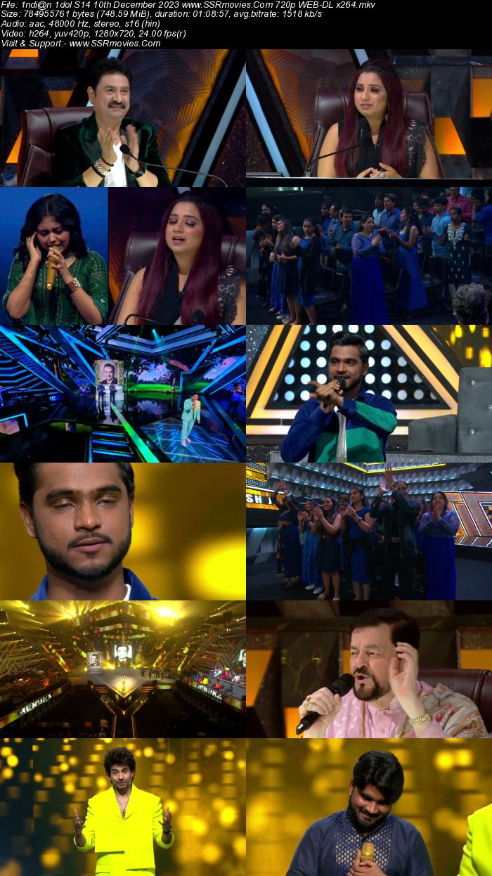 Indian Idol S14 10th December 2023 720p 480p WEB-DL x264 300MB Download