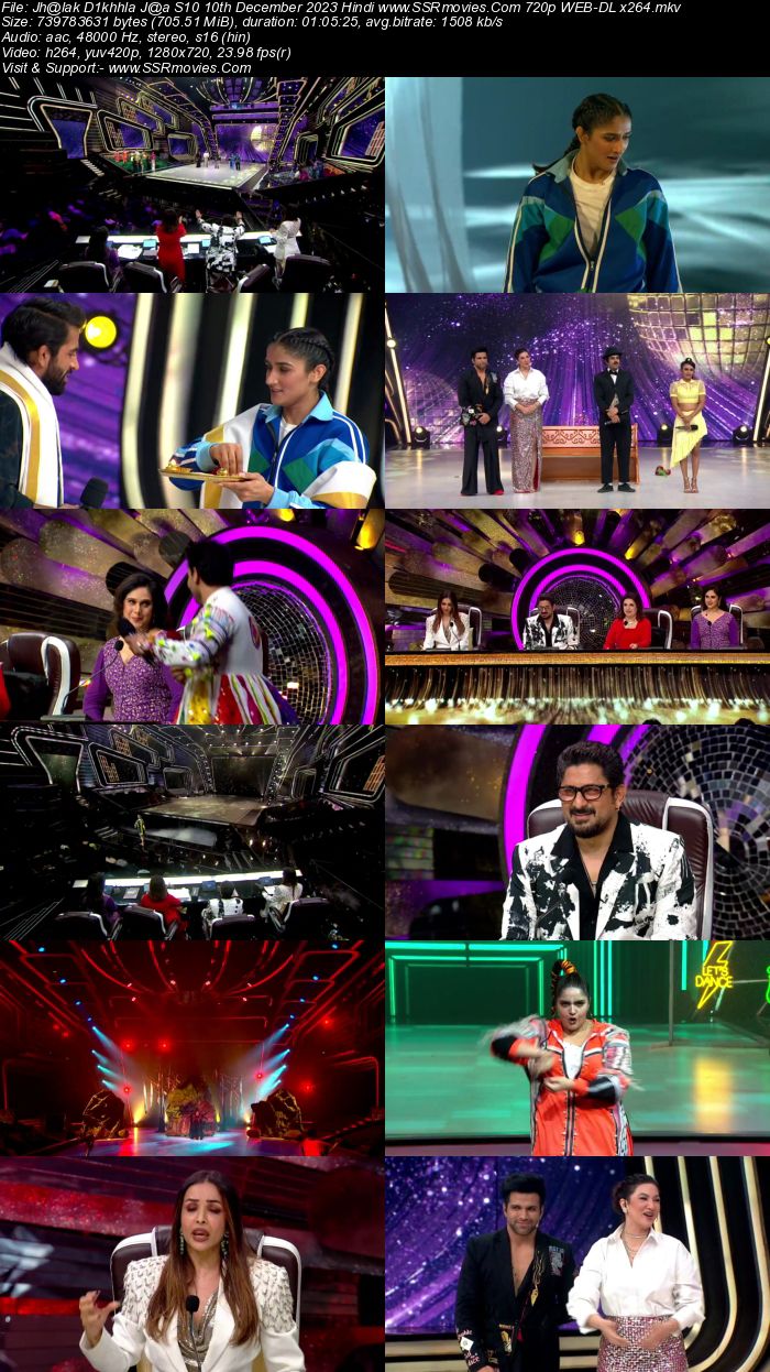 Jhalak Dikhhla Jaa S11 10th December 2023 720p 480p WEB-DL x264 300MB Download