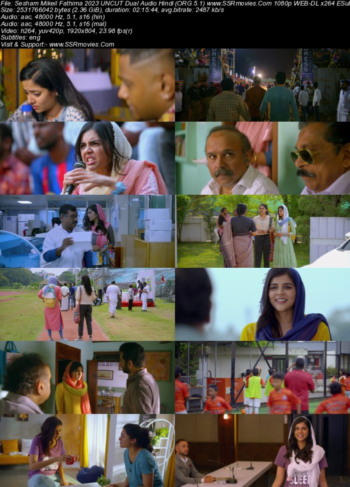 Sesham Mikeil Fathima 2023 UNCUT Dual Audio Hindi (ORG 5.1) 1080p 720p 480p WEB-DL x264 ESubs Full Movie Download