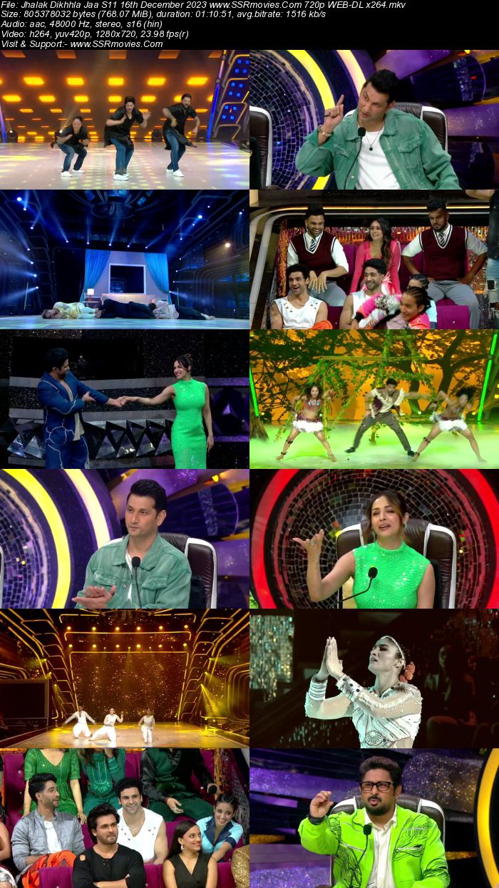 Jhalak Dikhhla Jaa S11 16th December 2023 720p 480p WEB-DL x264 300MB Download