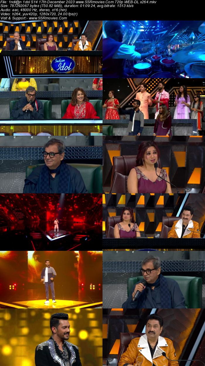 Indian Idol S14 17th December 2023 720p 480p WEB-DL x264 300MB Download