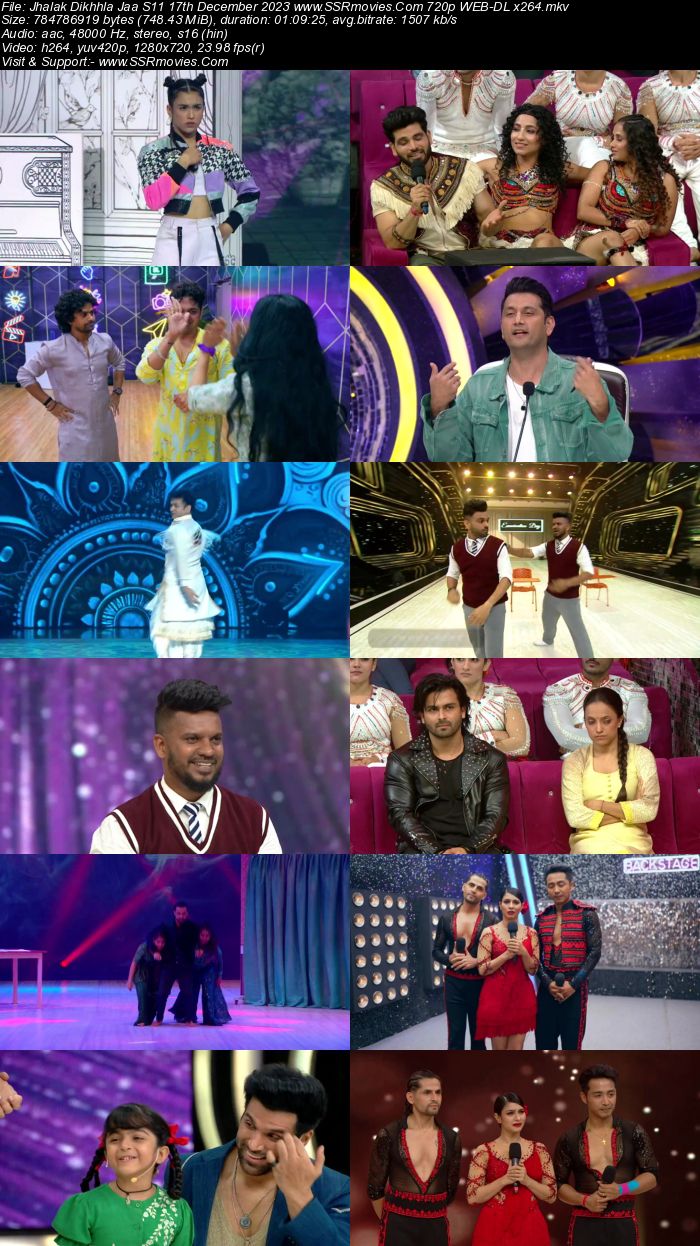 Jhalak Dikhhla Jaa S11 17th December 2023 720p 480p WEB-DL x264 300MB Download