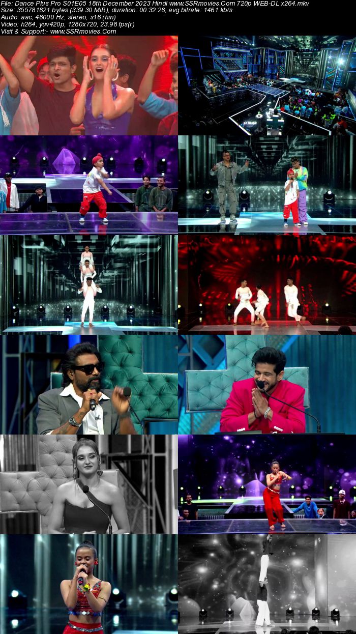 Dance Plus Pro S01E05 18th December 2023 720p 480p WEB-DL x264 300MB Download