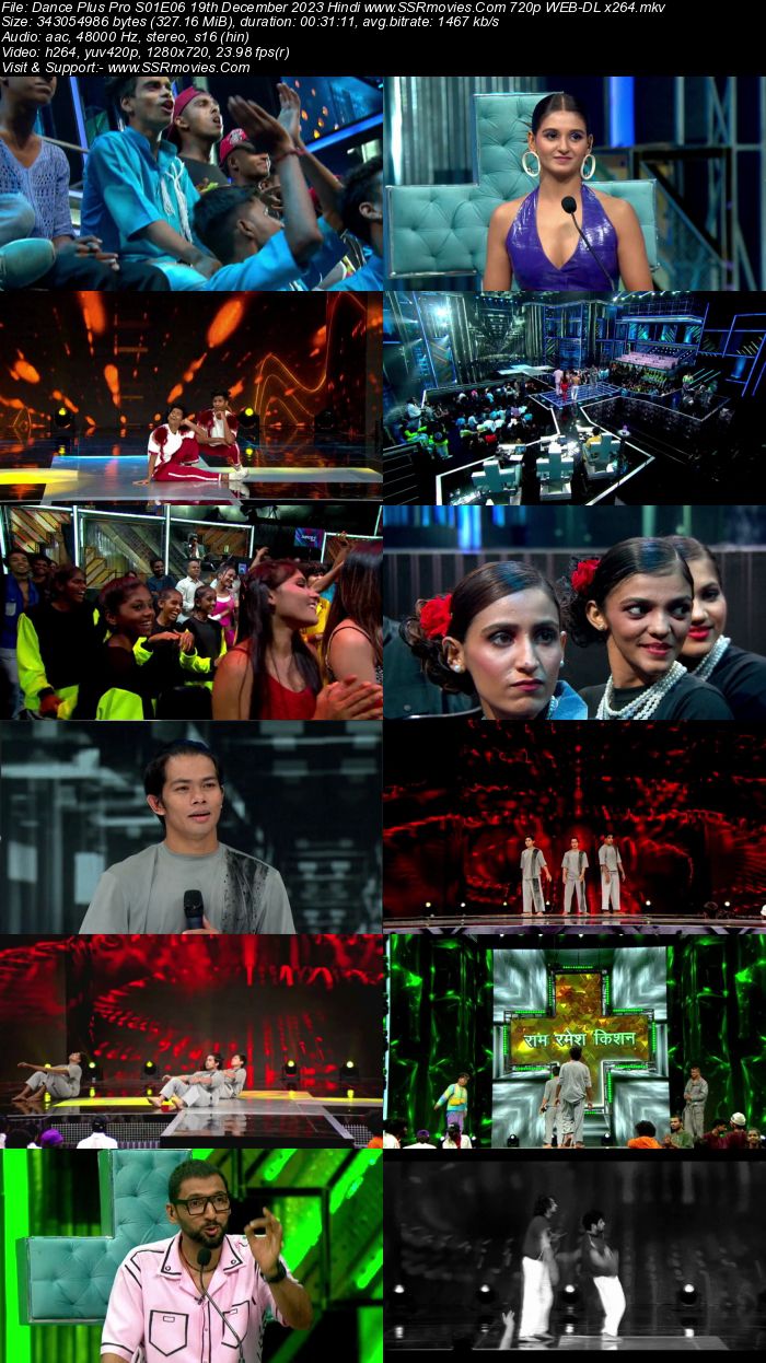 Dance Plus Pro S01E06 19th December 2023 720p 480p WEB-DL x264 300MB Download