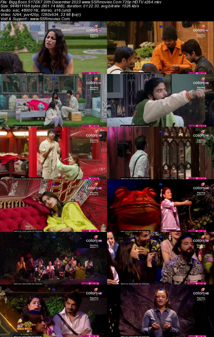 Bigg Boss S17E67 20th December 2023 720p 480p HDTV x264 300MB Download