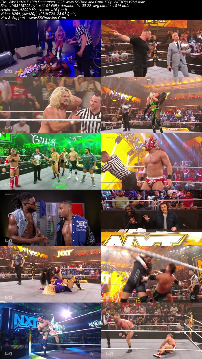 WWE NXT 19th December 2023 720p 480p WEBRip x264 Download