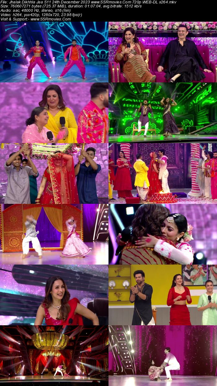 Jhalak Dikhhla Jaa S11 24th December 2023 720p 480p WEB-DL x264 300MB Download