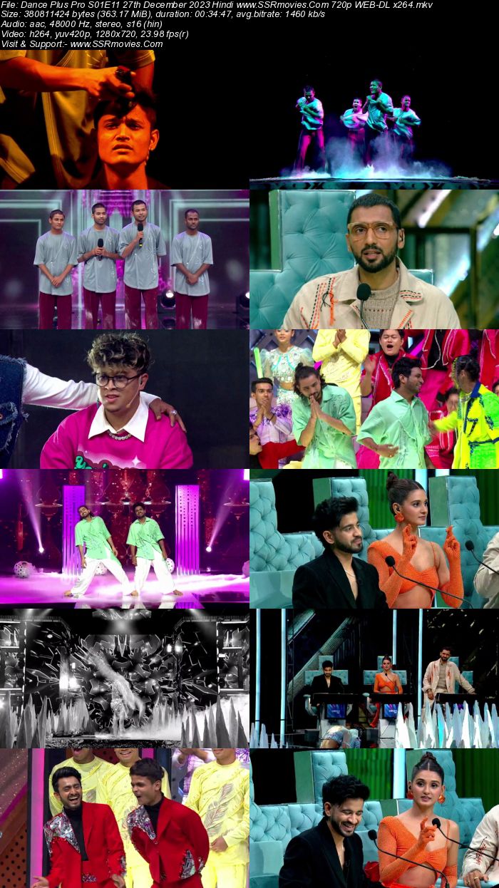 Dance Plus Pro S01E11 27th December 2023 720p 480p WEB-DL x264 300MB Download