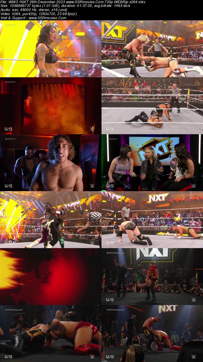 WWE NXT 26th December 2023 720p 480p WEBRip x264 Download