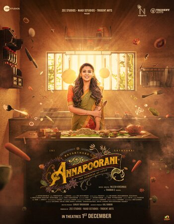 Annapoorani 2023 Hindi (ORG 5.1) 1080p 720p 480p WEB-DL x264 ESubs Full Movie Download