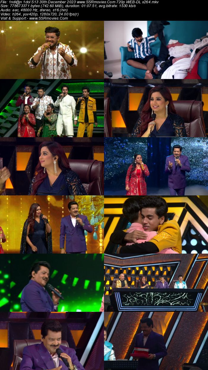 Indian Idol S14 30th December 2023 720p 480p WEB-DL x264 300MB Download