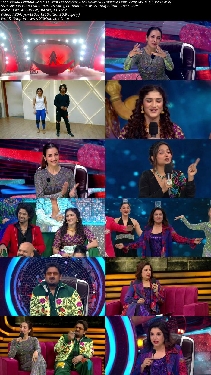 Jhalak Dikhhla Jaa S11 31st December 2023 720p 480p WEB-DL x264 300MB Download