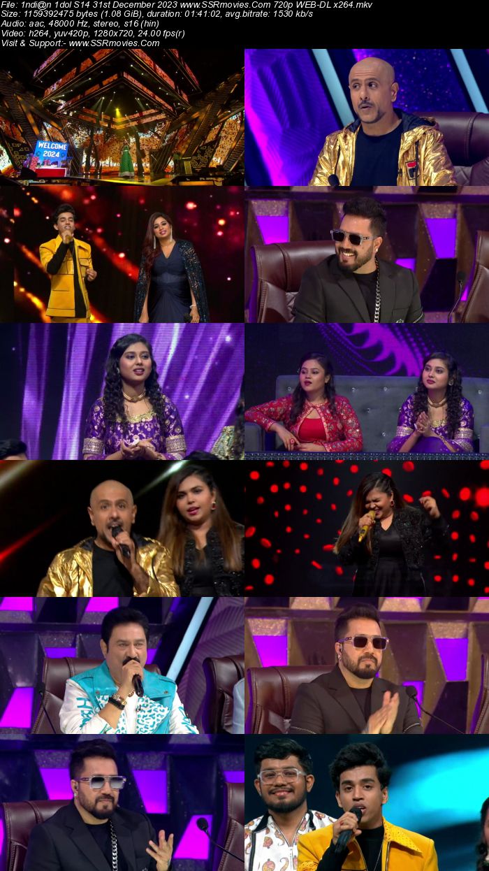 Indian Idol S14 31st December 2023 720p 480p WEB-DL x264 300MB Download