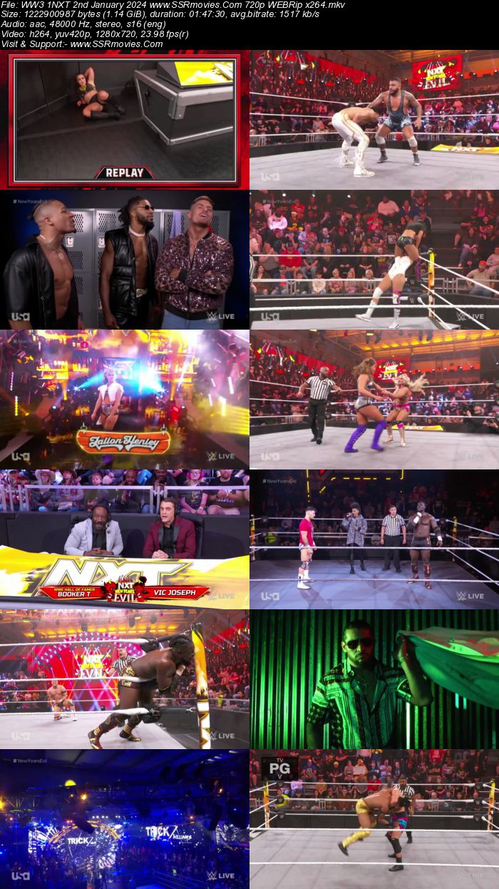 WWE NXT 2nd January 2024 720p 480p WEBRip x264 Download