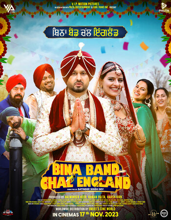Bina Band Chal England 2023 Punjabi ORG 720p 1080p WEB-DL x264 6CH ESubs