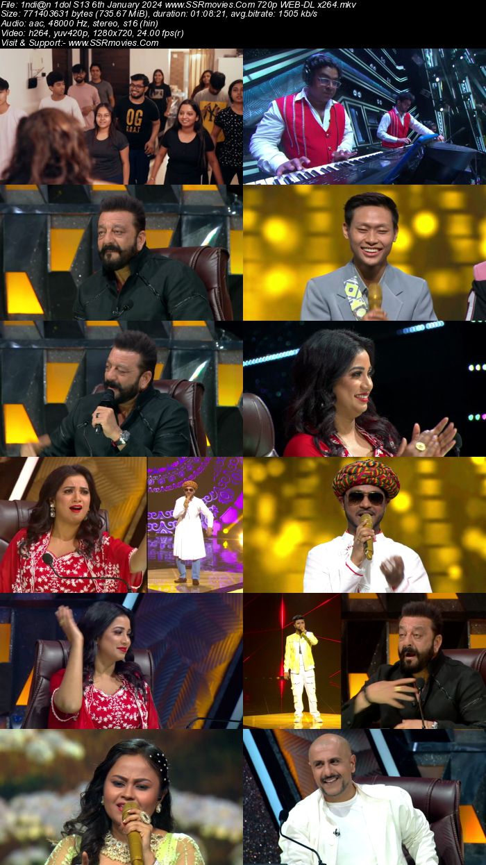 Indian Idol S14 6th January 2024 720p 480p WEB-DL x264 300MB Download