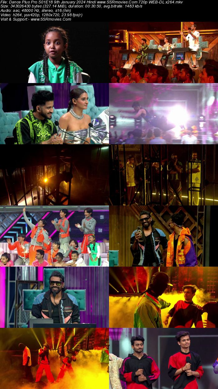 Dance Plus Pro S01E18 9th January 2024 720p 480p WEB-DL x264 300MB Download