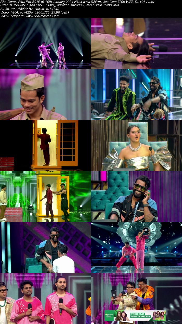 Dance Plus Pro S01E19 10th January 2024 720p 480p WEB-DL x264 300MB Download