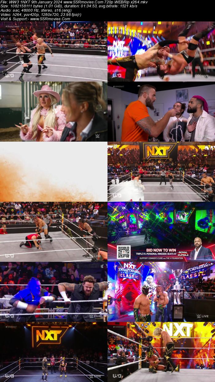 WWE NXT 9th January 2024 720p 480p WEBRip x264 Download