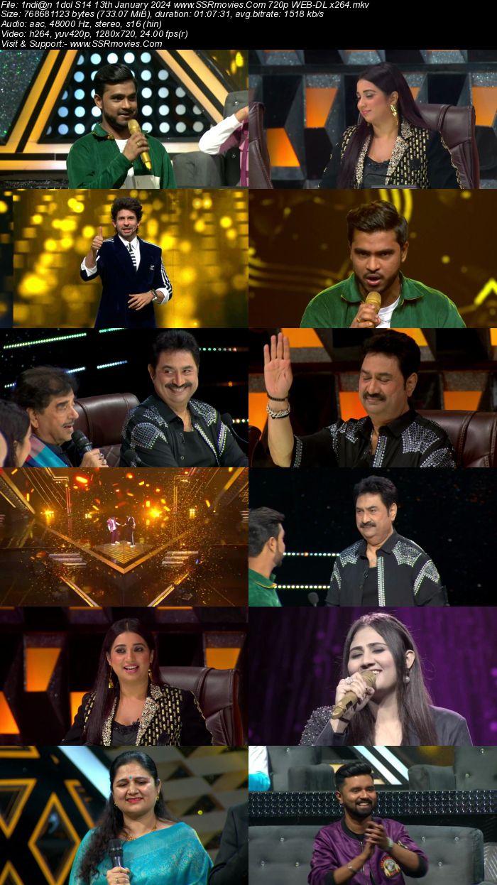 Indian Idol S14 13th January 2024 720p 480p WEB-DL x264 300MB Download